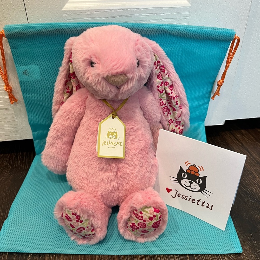 Jellycat Blushkin Blossom Luxe Bunny MEDIUM 2026 100% Authentic NWT US SHIP FAST